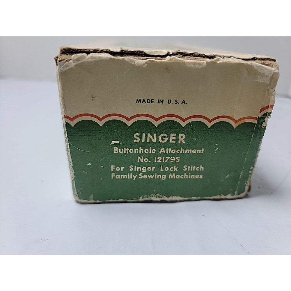 Singer Buttonhole Attachment 121795 Complete In Original Box Sewing Machine - Picture 3 of 11